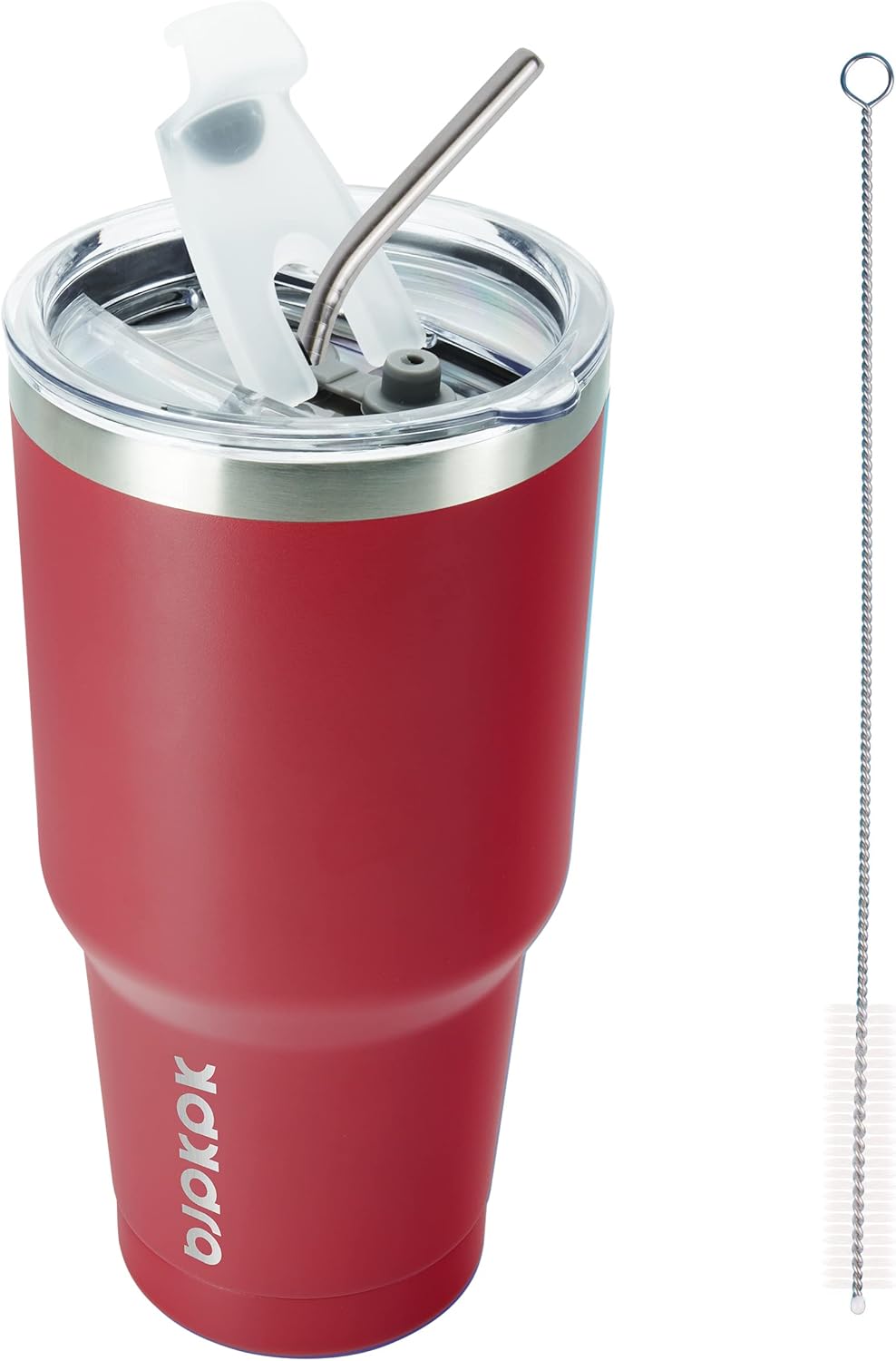 20oz Coffee Tumbler with Lid & Straw, Insulated Stainless Steel Mug | Double Wall Vacuum, Keeps Hot/Cold, BPA Free, Leak Proof, Iced Coffee Cup Fit Car Holder, Travel & Beach, Turquoise - Colors B