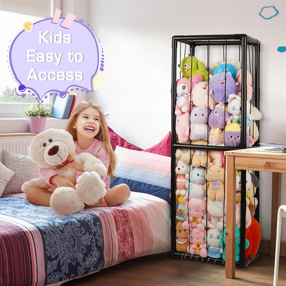 Stuffed Animal Storage Zoo Holder Space Save, PVC Stuffed Animal Organizer