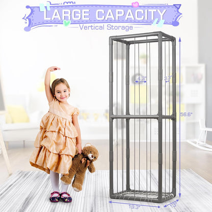 Stuffed Animal Storage Zoo Holder Space Save, PVC Stuffed Animal Organizer