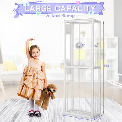 Stuffed Animal Storage Zoo Holder Space Save, PVC Stuffed Animal Organizer