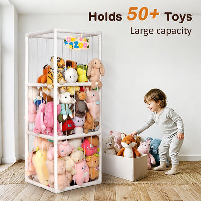 Stuffed Animal Storage Zoo Holder Space Save, PVC Stuffed Animal Organizer
