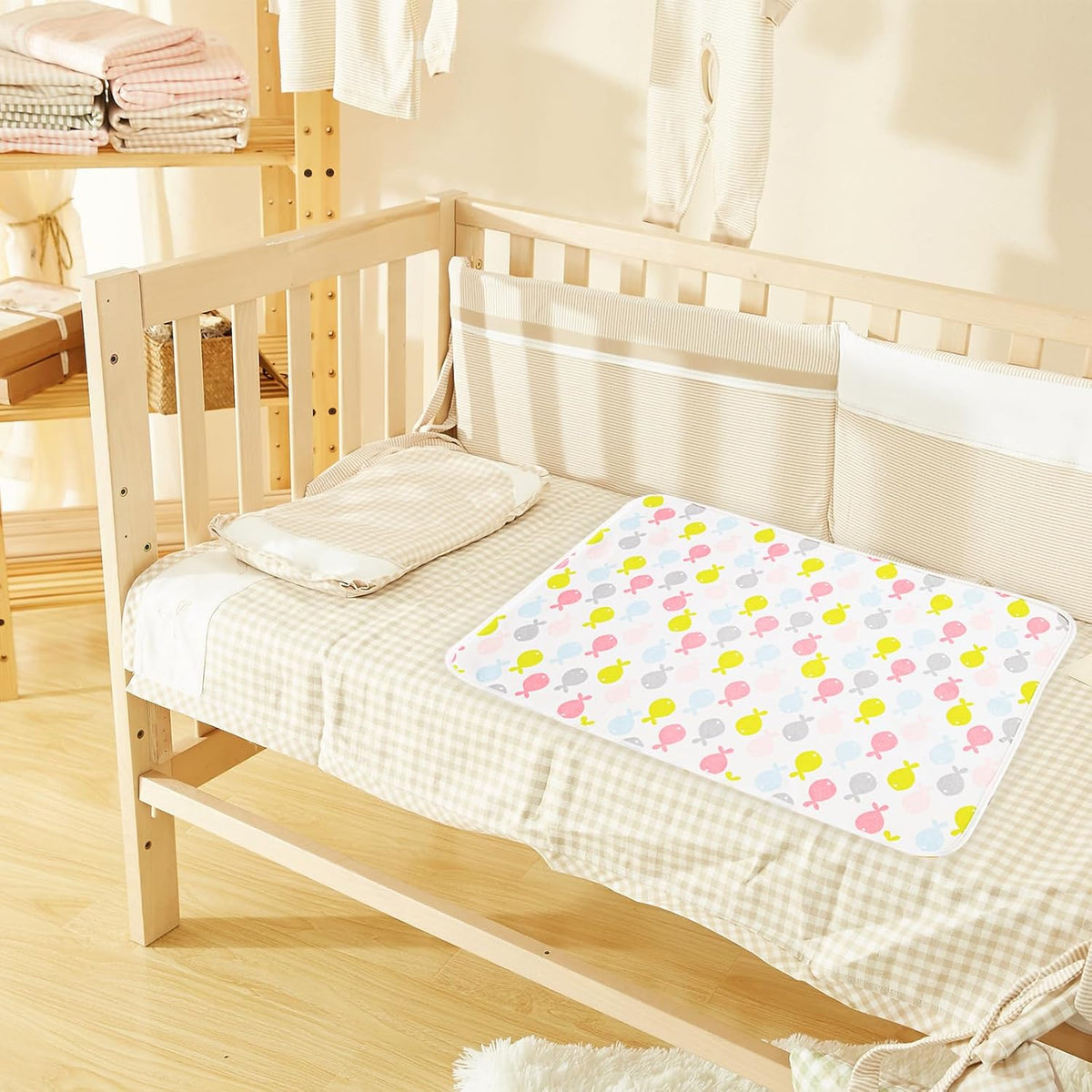 Baby Portable Diaper Changing Pad,Waterproof Changing Mat 2Pcs-27"x35"