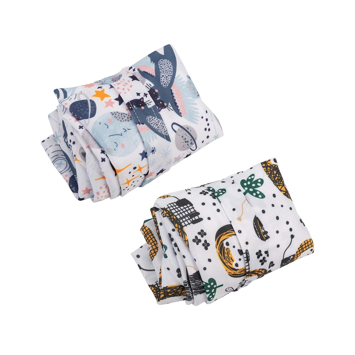 3 Pcs Cloth Diaper Wet Dry Bags Waterproof Reusable with Two Zippered Pockets Travel Beach Pool Daycare Soiled Baby Items Yoga Gym Bag for Swimsuits or Wet Clothes Small Medium Large - Colors B