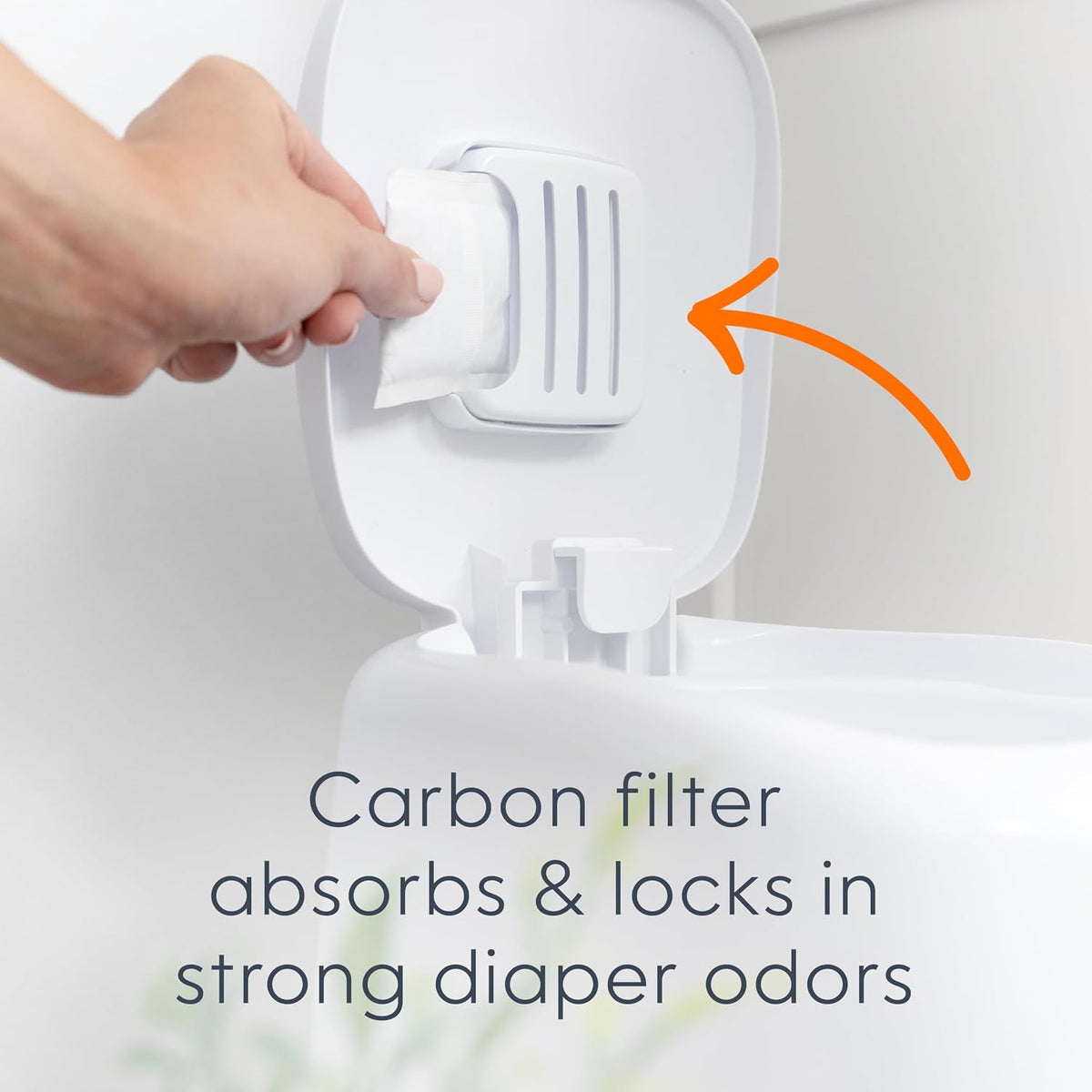 Registry Gift Set | Includes Complete Diaper Pail, 8 Refill Bags, 1 Carbon Filter | Perfect Starter Kit
