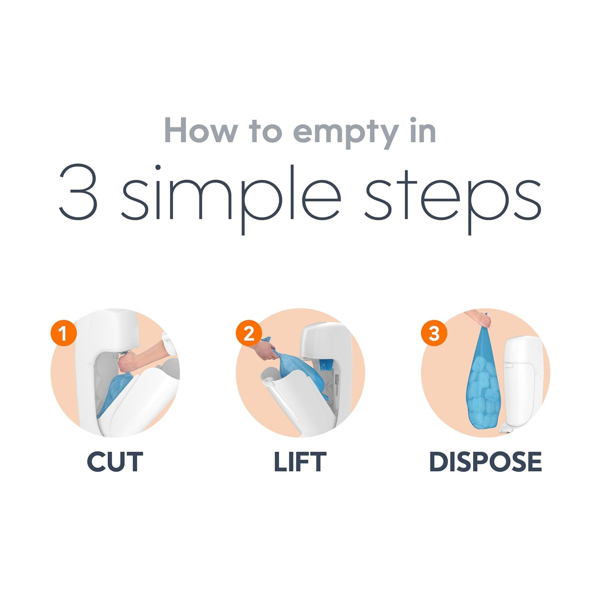 Registry Gift Set | Includes Complete Diaper Pail, 8 Refill Bags, 1 Carbon Filter | Perfect Starter Kit