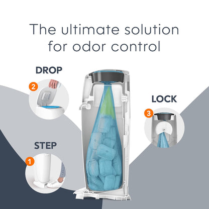 Registry Gift Set | Includes Complete Diaper Pail, 8 Refill Bags, 1 Carbon Filter | Perfect Starter Kit