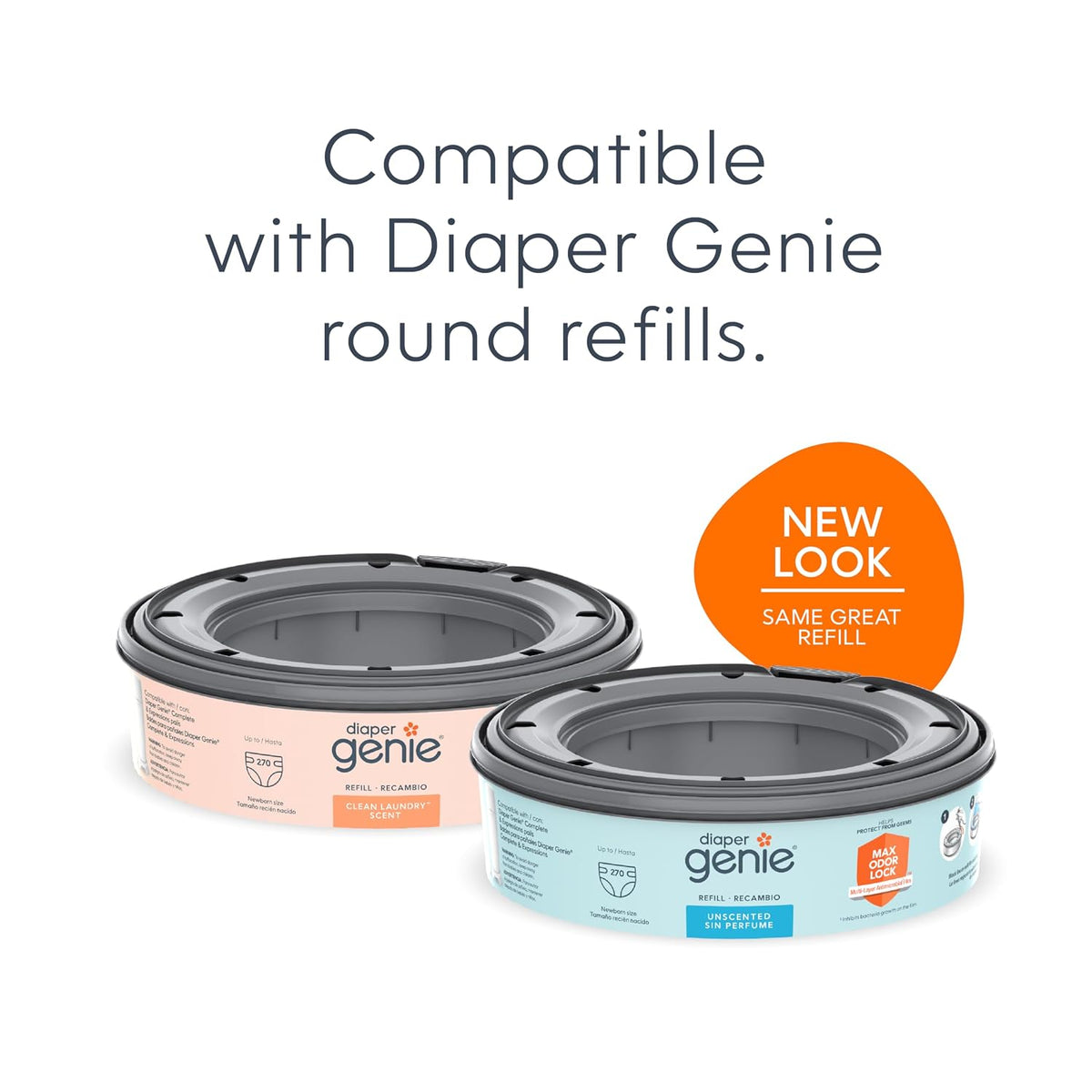 Registry Gift Set | Includes Complete Diaper Pail, 8 Refill Bags, 1 Carbon Filter | Perfect Starter Kit