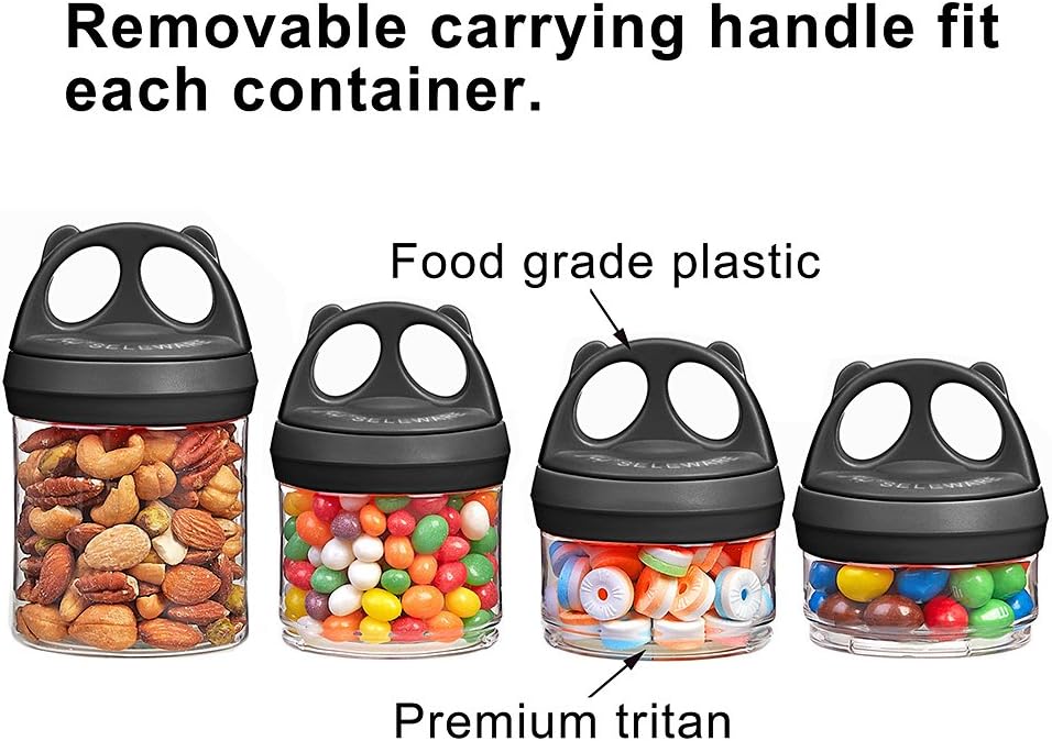 Stackable Food Storage Containers with Twist Lock System - BPA-Free Tritan Containers for Travel, Formula, Protein Powder, Snacks - Leakproof & Dishwasher Safe - 31 oz (Blue)