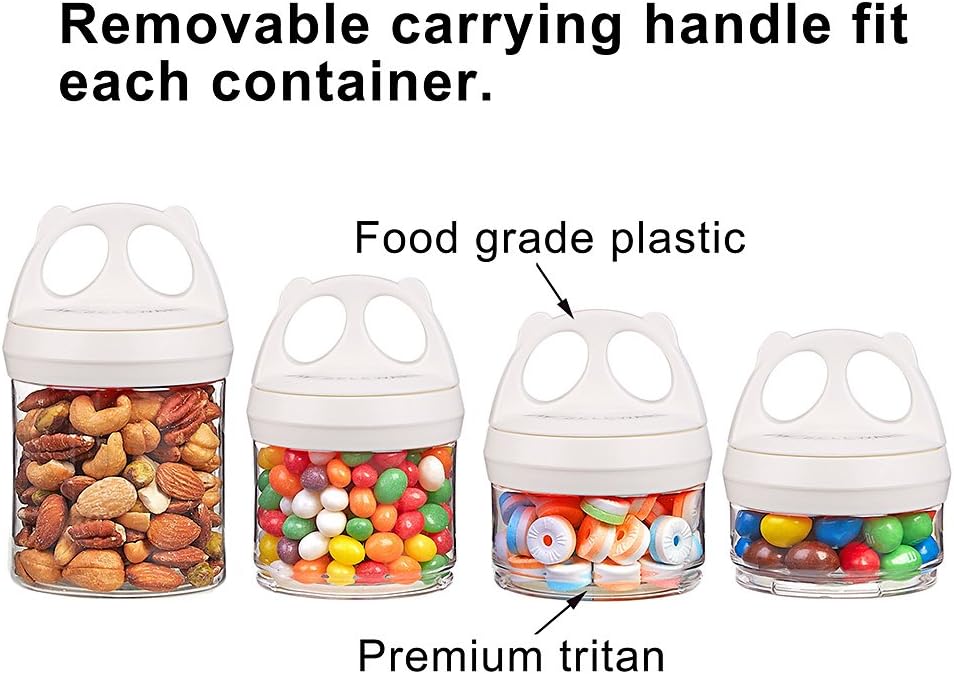 Stackable Food Storage Containers with Twist Lock System - BPA-Free Tritan Containers for Travel, Formula, Protein Powder, Snacks - Leakproof & Dishwasher Safe - 31 oz (Blue)