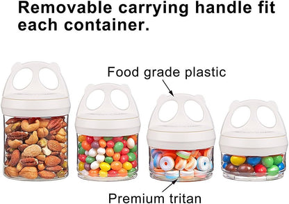 Stackable Food Storage Containers with Twist Lock System - BPA-Free Tritan Containers for Travel, Formula, Protein Powder, Snacks - Leakproof & Dishwasher Safe - 31 oz (Blue)