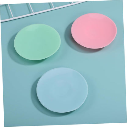 3pcs Double-Sided Suction Cups Wee Sprouts Suction Plates Boy Girl Dishes Silicone Tableware Sucker Ppsu Food Bowl Boys and Girls Plates Silicone Non-Slip Mat Variety of Colors