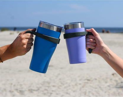 Grip N Sip Cruiser Tumbler Handle - Fits the 32oz Tumbler Cruiser with Stainless Steel Straw & Clear Lid - Large (For the 32oz Size)