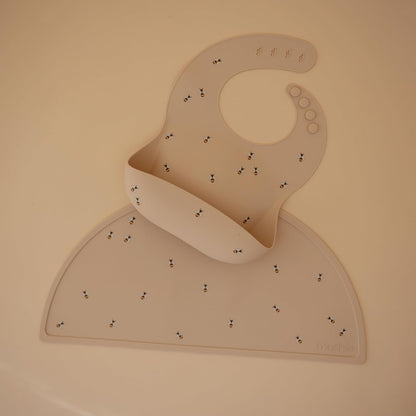 Silicone Baby Bib | Adjustable Fit Waterproof Bibs (Whales) - Colors A
