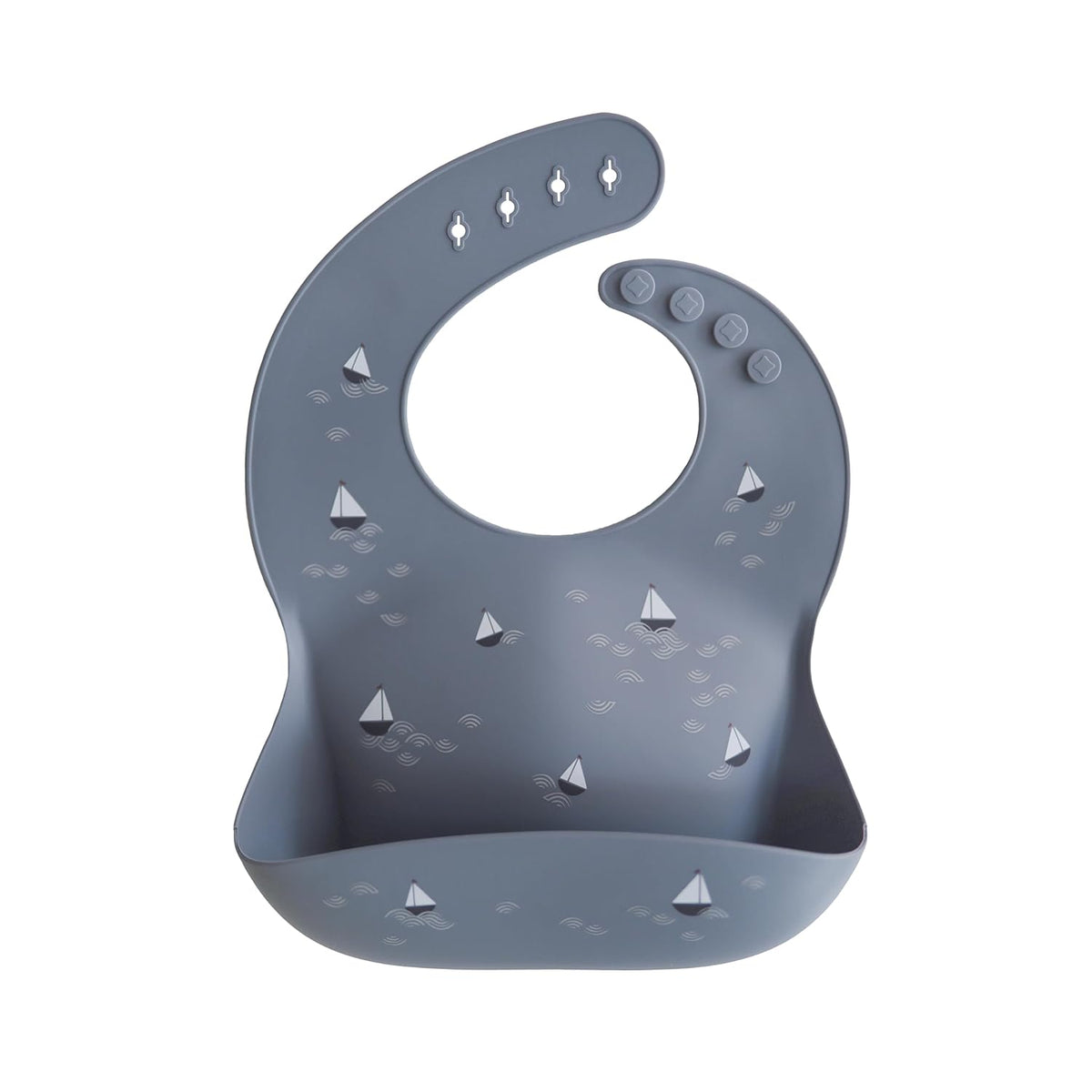 Silicone Baby Bib | Adjustable Fit Waterproof Bibs (Whales) - Colors A