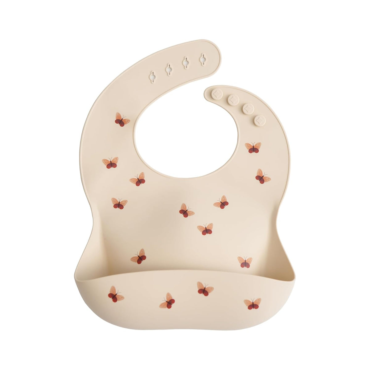 Silicone Baby Bib | Adjustable Fit Waterproof Bibs (Whales) - Colors A