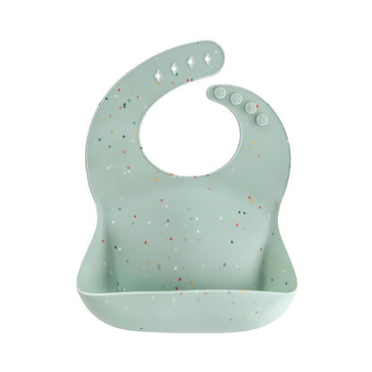 Silicone Baby Bib | Adjustable Fit Waterproof Bibs (Whales) - Colors A