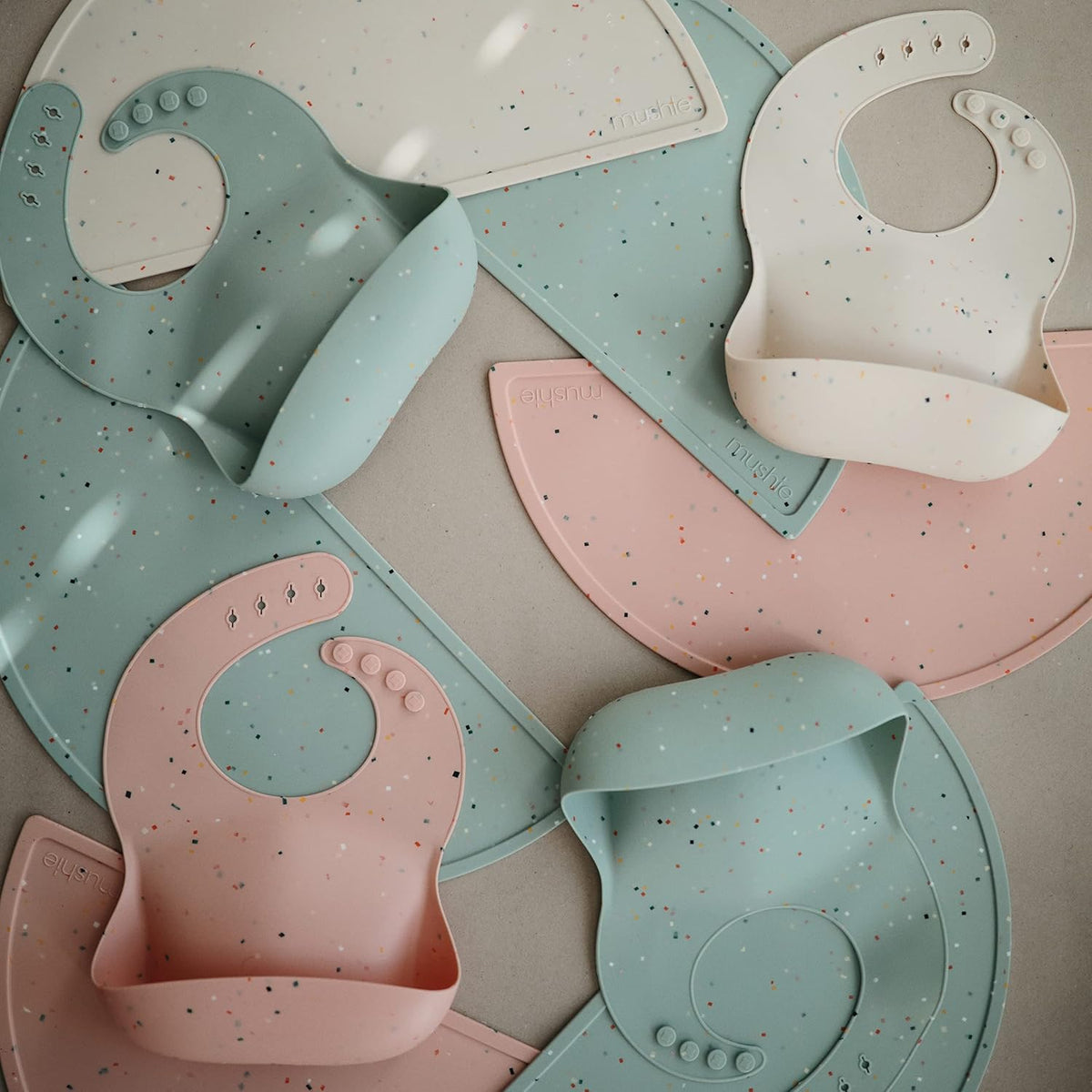 Silicone Baby Bib | Adjustable Fit Waterproof Bibs (Whales) - Colors A