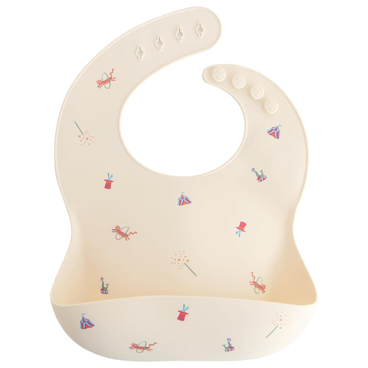 Silicone Baby Bib | Adjustable Fit Waterproof Bibs (Whales) - Colors A