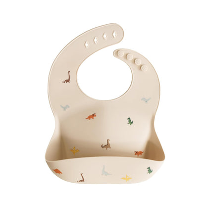 Silicone Baby Bib | Adjustable Fit Waterproof Bibs (Whales) - Colors A