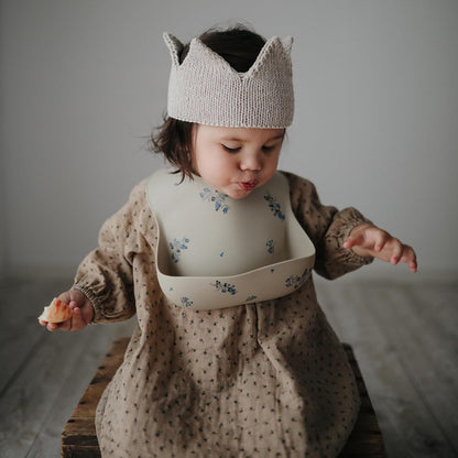 Silicone Baby Bib | Adjustable Fit Waterproof Bibs (Whales) - Colors A