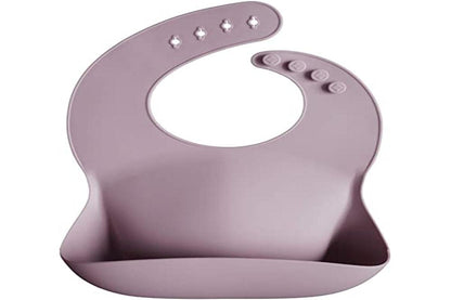 Silicone Baby Bib | Adjustable Fit Waterproof Bibs (Whales) - Colors A