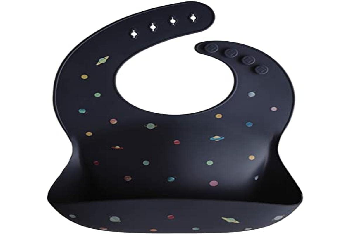 Silicone Baby Bib | Adjustable Fit Waterproof Bibs (Whales) - Colors A
