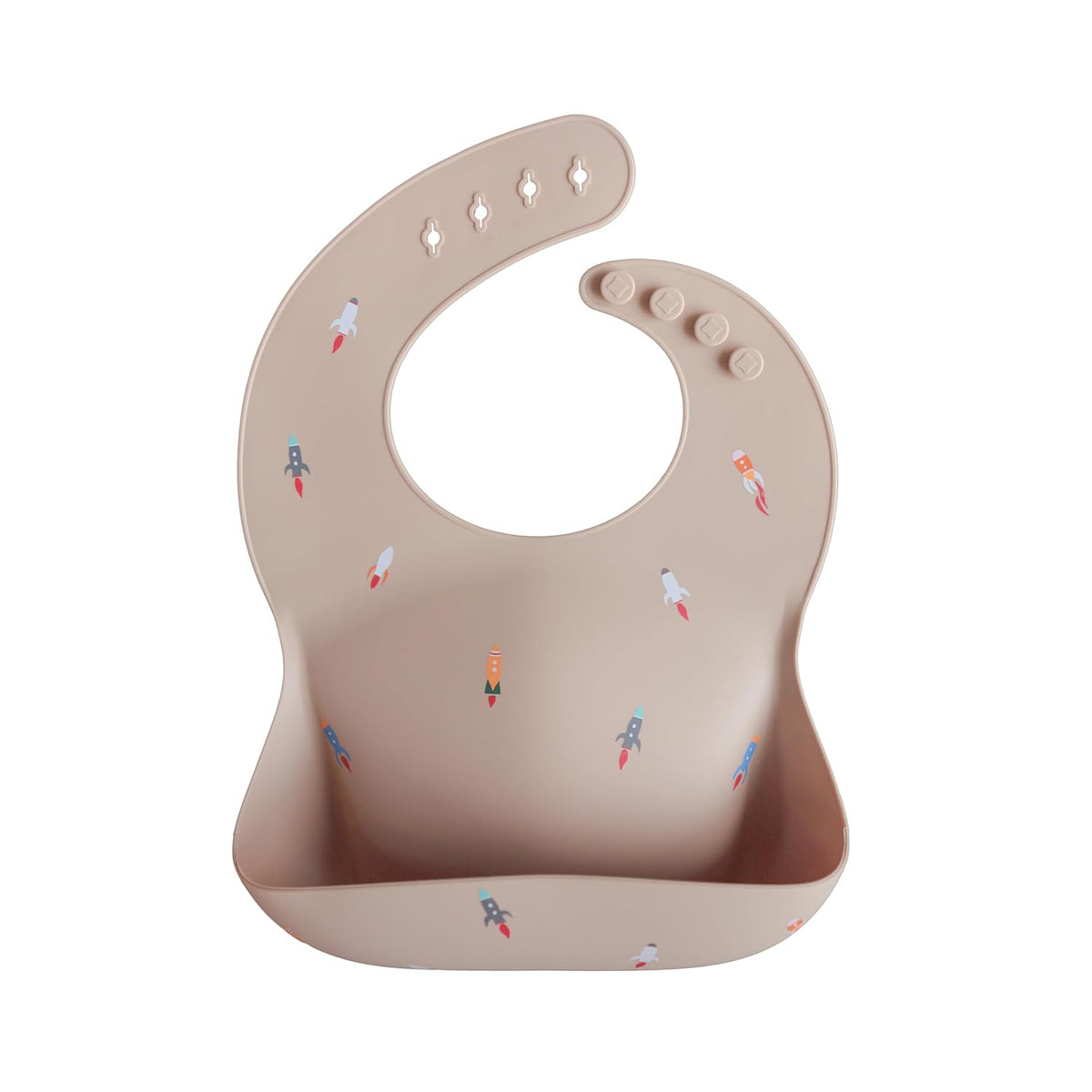 Silicone Baby Bib | Adjustable Fit Waterproof Bibs (Whales) - Colors A