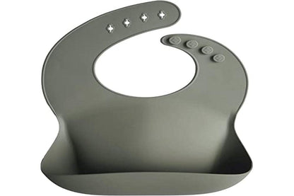 Silicone Baby Bib | Adjustable Fit Waterproof Bibs (Whales) - Colors A