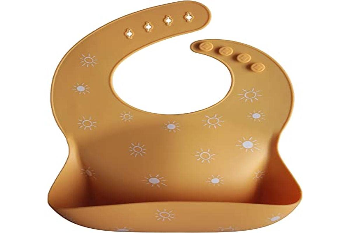 Silicone Baby Bib | Adjustable Fit Waterproof Bibs (Whales) - Colors A