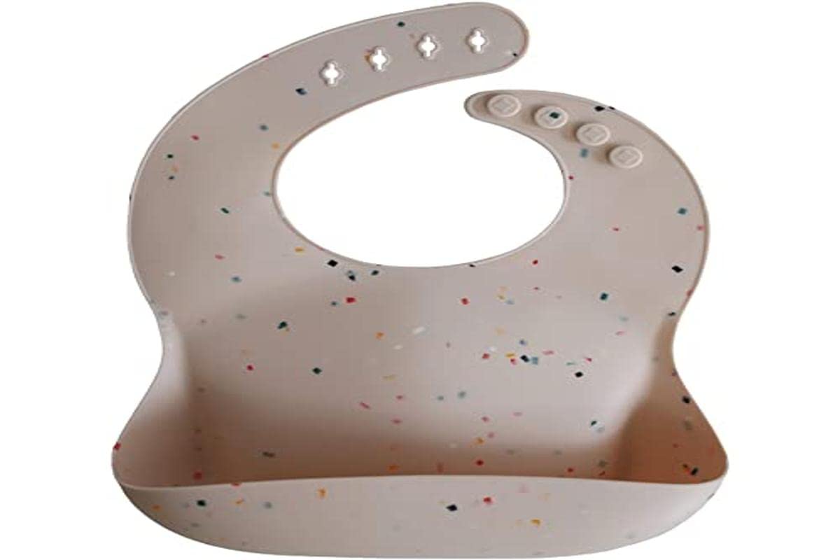 Silicone Baby Bib | Adjustable Fit Waterproof Bibs (Whales) - Colors A