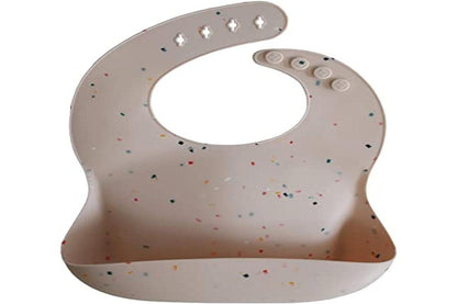 Silicone Baby Bib | Adjustable Fit Waterproof Bibs (Whales) - Colors A