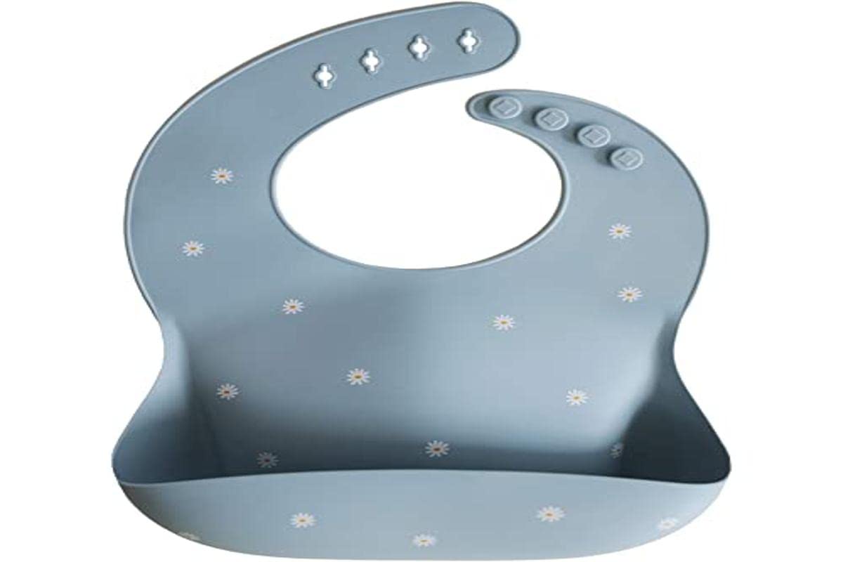 Silicone Baby Bib | Adjustable Fit Waterproof Bibs (Whales) - Colors A