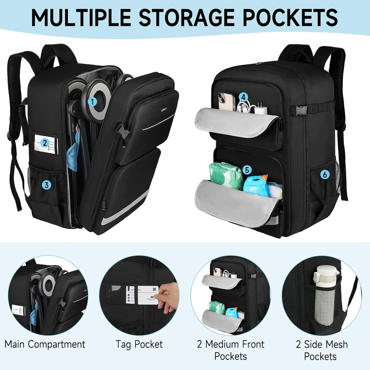 Stroller Travel Bag Compatible with Gb Pockit(13.8 × 8.7 ×20.5inch)