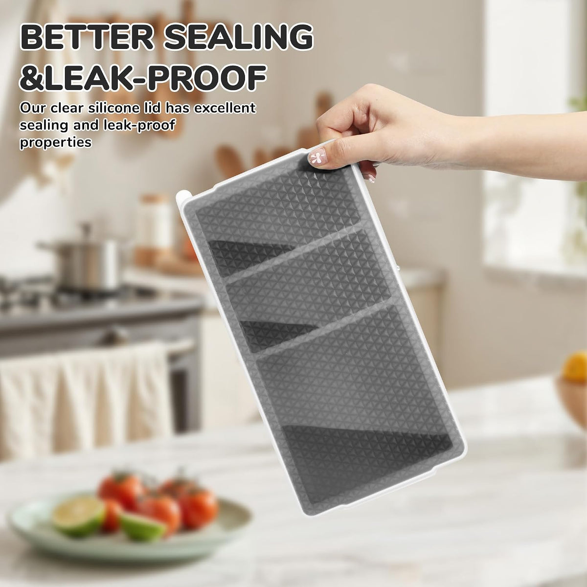 Silicone Freezer Trays with Lid (2-Pack), 1-Cup & 2-Cup Silicone Freezer Molds, Stackable Soup Cubes Freezer Tray with Lid for Portion Control, Food Storage & Meal Prep, Oven & Dishwasher Safe