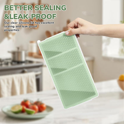 Silicone Freezer Trays with Lid (2-Pack), 1-Cup & 2-Cup Silicone Freezer Molds, Stackable Soup Cubes Freezer Tray with Lid for Portion Control, Food Storage & Meal Prep, Oven & Dishwasher Safe