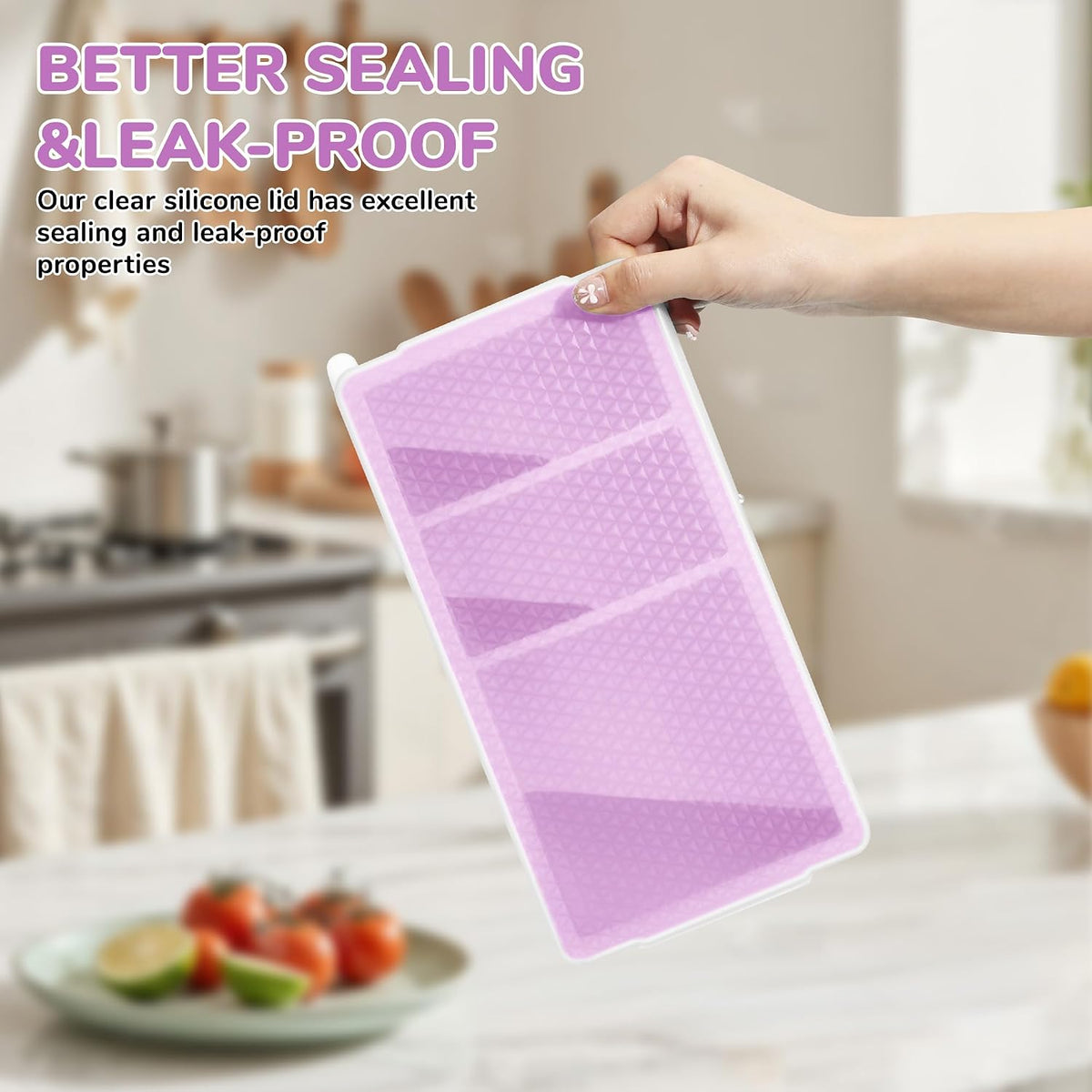 Silicone Freezer Trays with Lid (2-Pack), 1-Cup & 2-Cup Silicone Freezer Molds, Stackable Soup Cubes Freezer Tray with Lid for Portion Control, Food Storage & Meal Prep, Oven & Dishwasher Safe