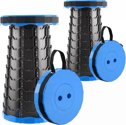 Collapsible Stool, Foldable Portable Stool for Adults, Black