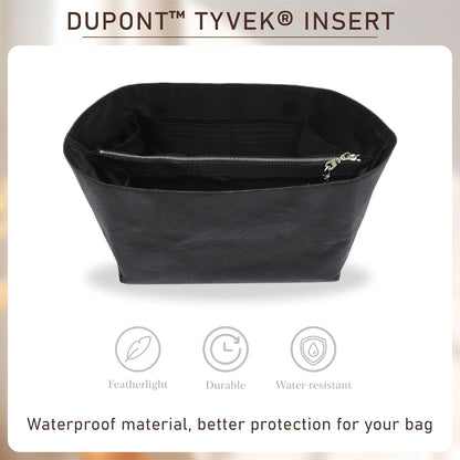 Long Champ Organizer Insert, Bag Organizer Insert for le pliage Large and More, Lightweight Waterproof DupontPaper, Keeps Handbags Shaped & Neat, 6 Compartments, 4 Size (Black, L)