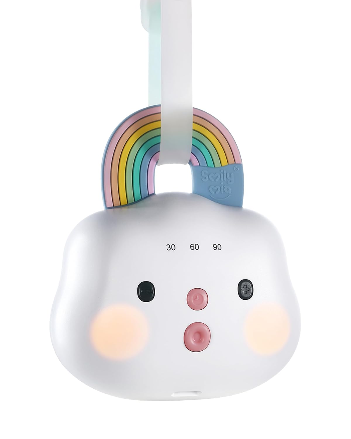Baby Sound Machine Portable White Noise Machine with 14 Soothing Sounds Rechargeable White Noise Sound Machine with 3 Timer Setting and Night Light