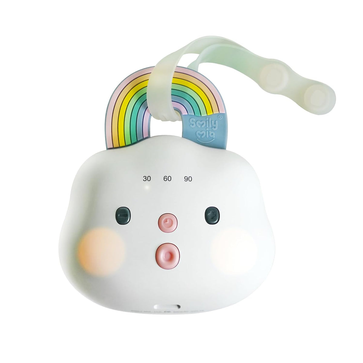 Baby Sound Machine Portable White Noise Machine with 14 Soothing Sounds Rechargeable White Noise Sound Machine with 3 Timer Setting and Night Light