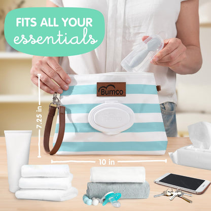 Portable Diaper Clutch Bag and Travel Diaper Cream Spatula Set