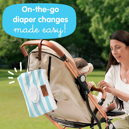Portable Diaper Clutch Bag and Travel Diaper Cream Spatula Set