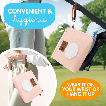 Portable Diaper Clutch Bag and Travel Diaper Cream Spatula Set