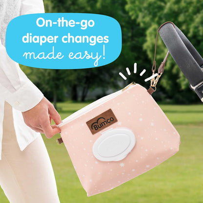 Portable Diaper Clutch Bag and Travel Diaper Cream Spatula Set