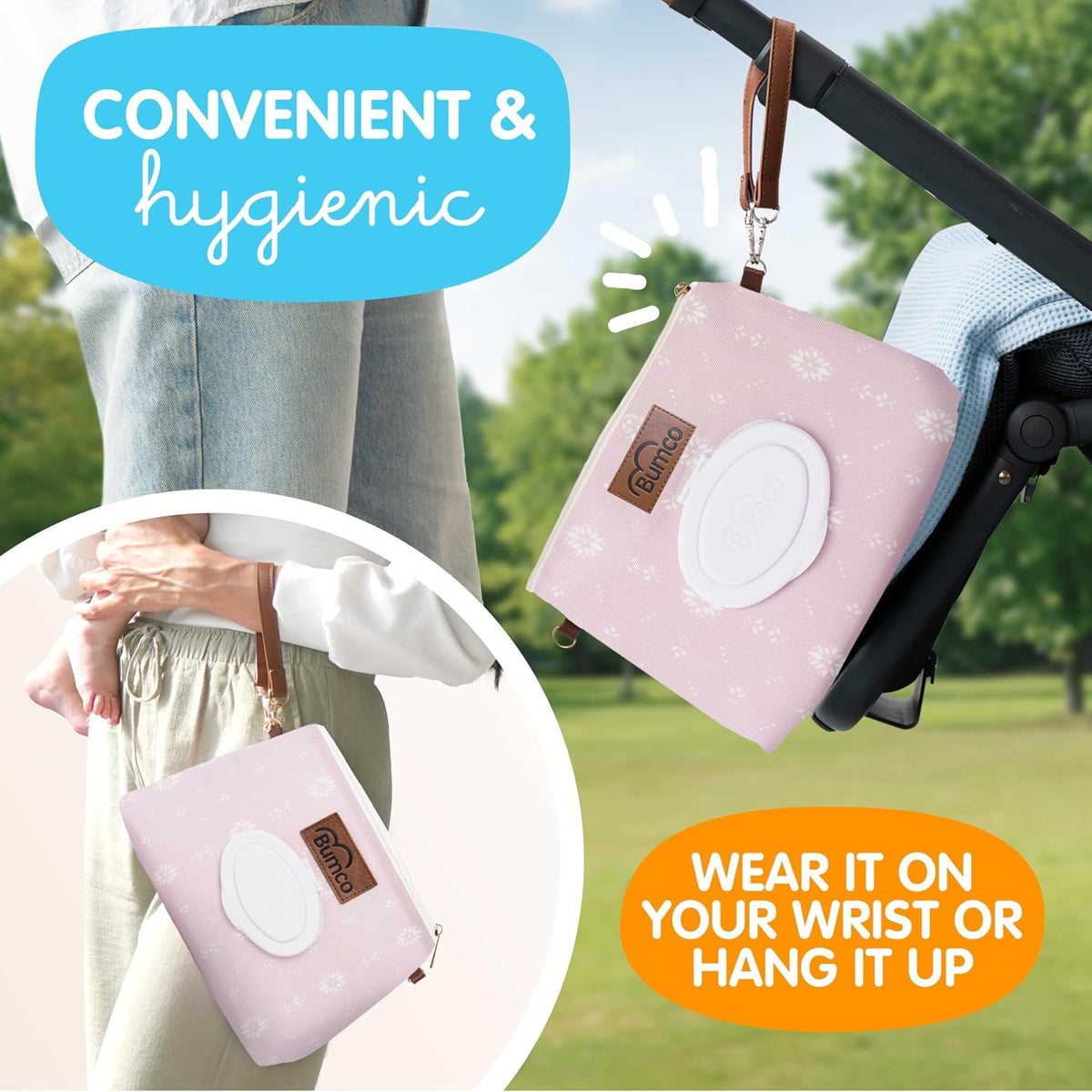 Portable Diaper Clutch Bag and Travel Diaper Cream Spatula Set