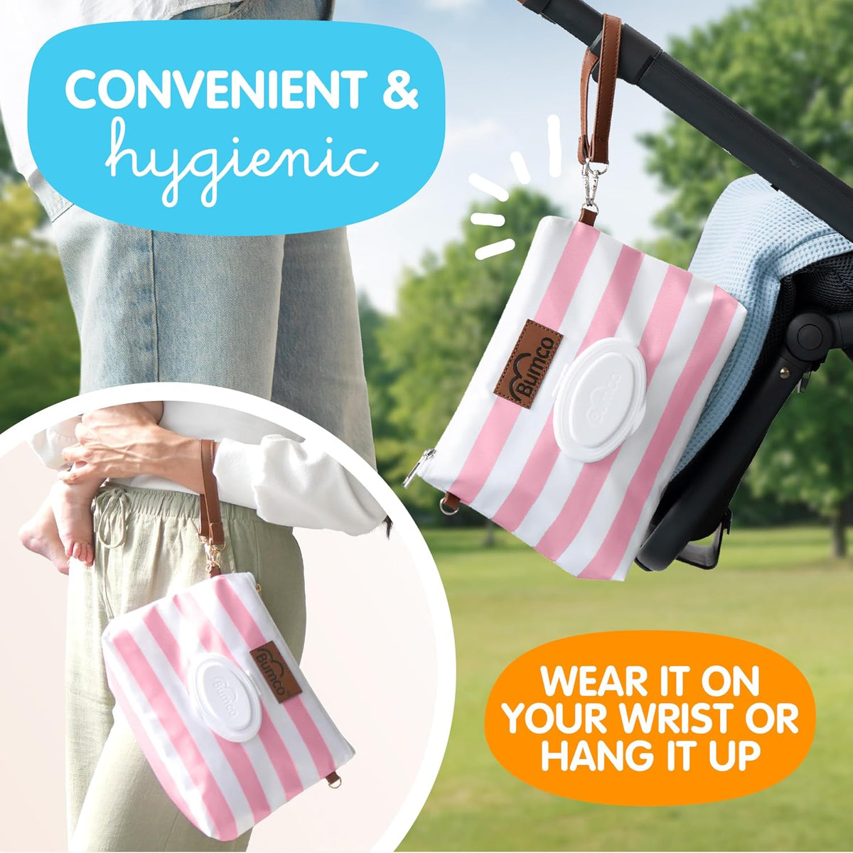 Portable Diaper Clutch Bag and Travel Diaper Cream Spatula Set