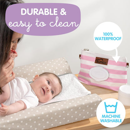 Portable Diaper Clutch Bag and Travel Diaper Cream Spatula Set