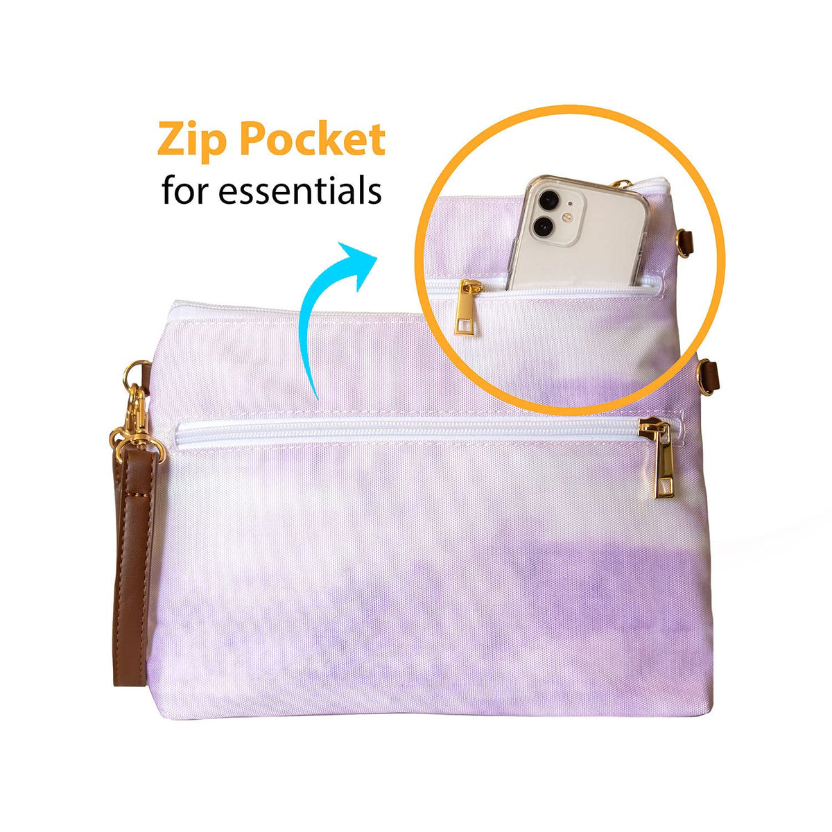 Portable Diaper Clutch Bag and Travel Diaper Cream Spatula Set