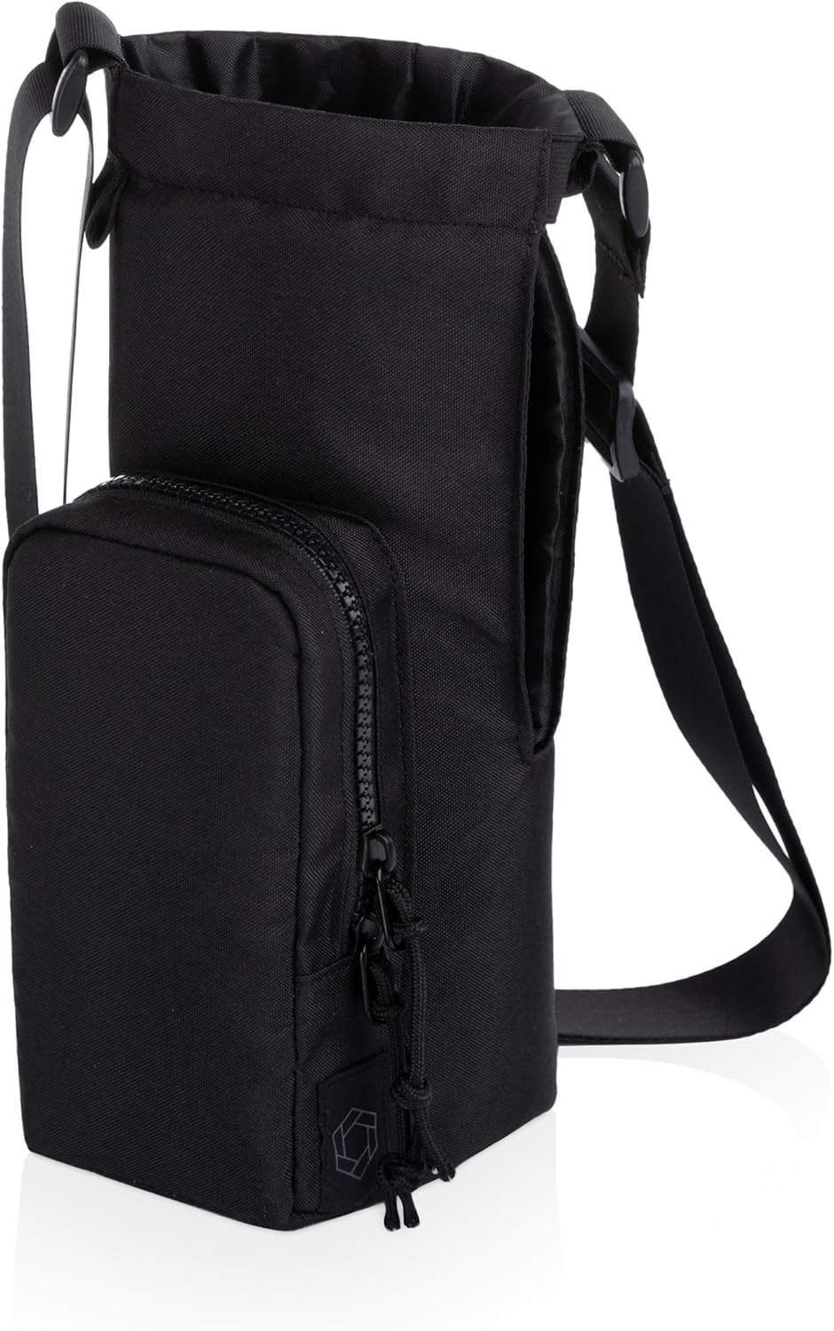 PICNIC TIME Eclipse 40 oz Tumber Tote, Drink Carrier Crossbody Bag, Water Bottle Holder with Shoulder Strap and Phone Pocket, (Gray)