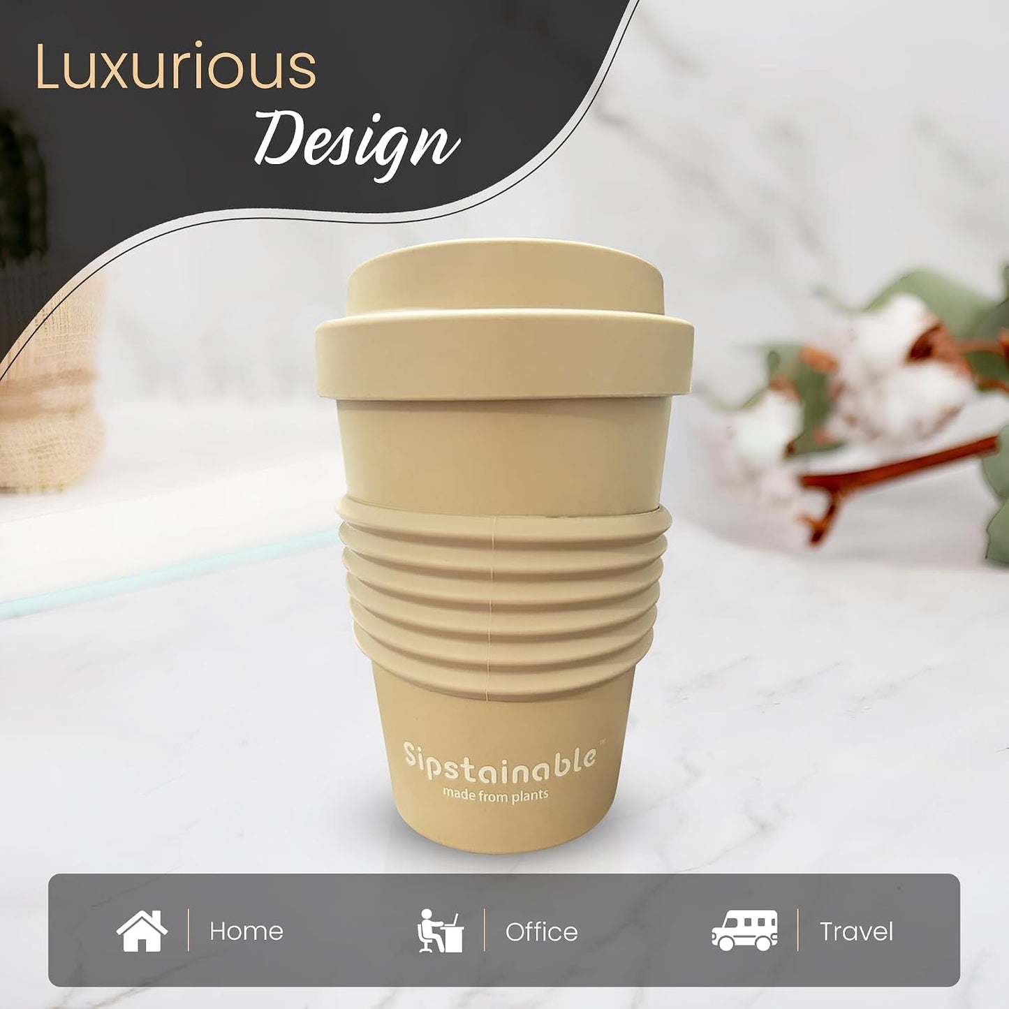 16oz Coffee Mug - Insulated Reusable Coffee Tumbler - On-The-Go Travel Mug - BPA-Free, Leak proof Lid, Stylish Coffee Cup - Lightweight & Durable Mug for Drinks (Rose)